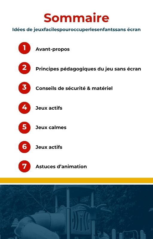 Idées de jeux faciles pour occuper les enfants sans écran