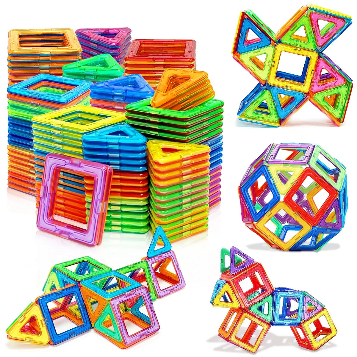 Blocs magnétiques éducatifs – Jouets STEM de construction
