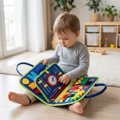 Busy Board Bébé – Développement de la Coordination et Curiosité