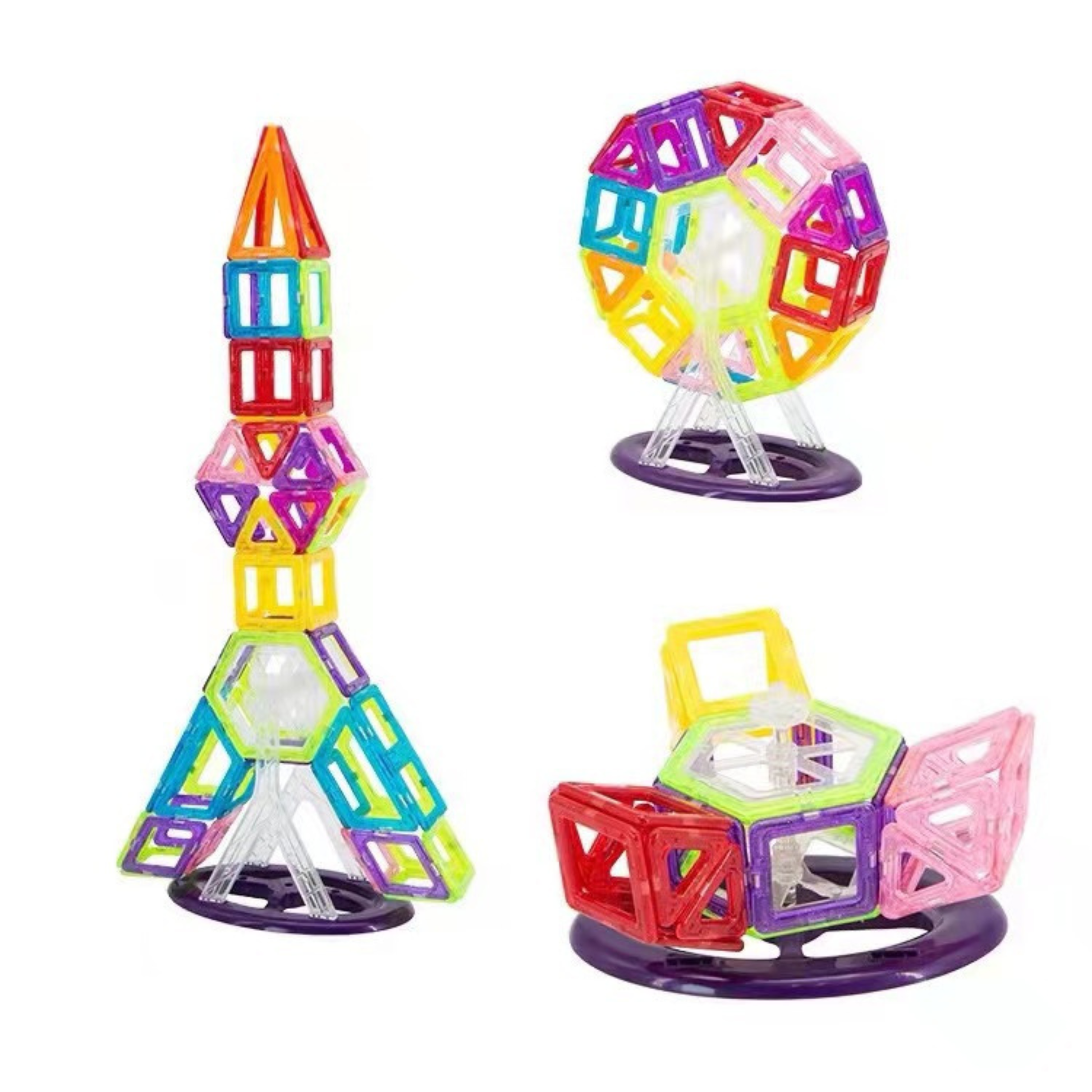 Jouet de Construction Éducatif – Blocs Magnétiques pour Créations Illimitées