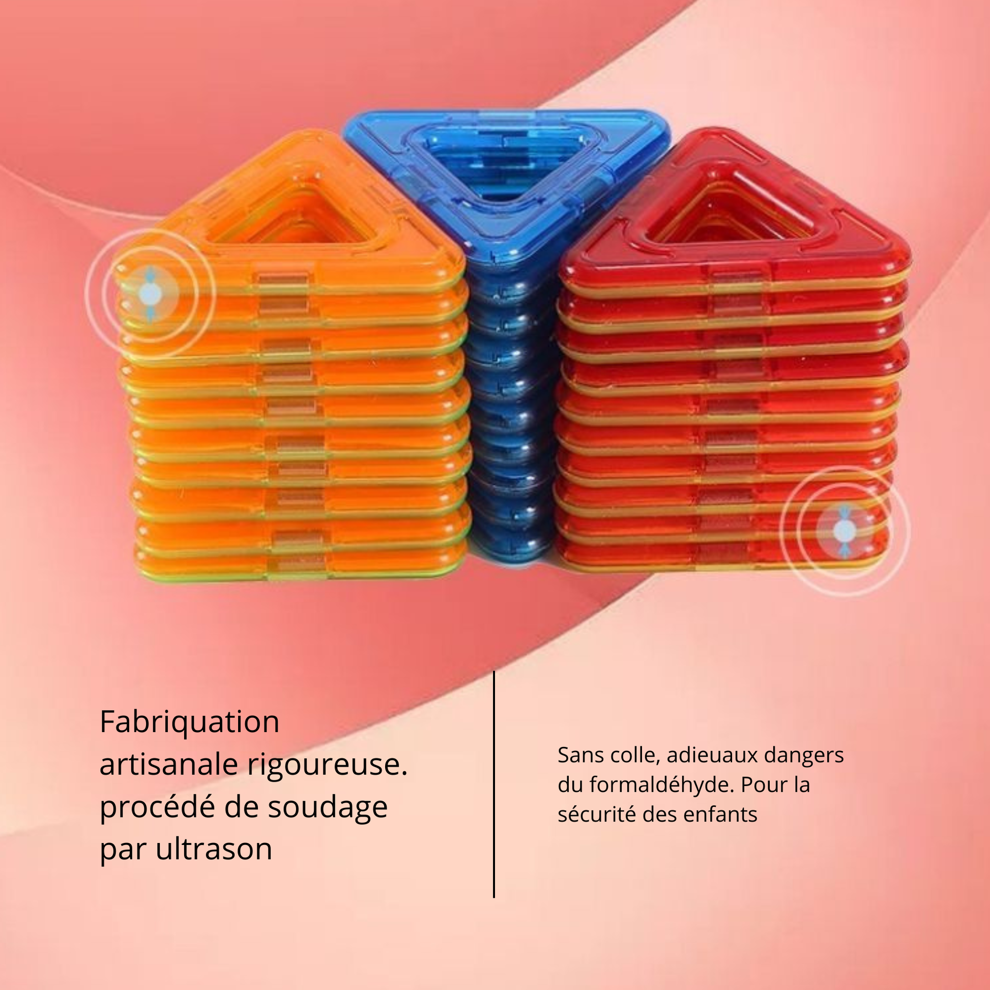 Jouet Construction Magnétique – Créez des Tours, Châteaux et Fusées Ensemble