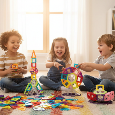 blocs magnetiques pour creer des fusees