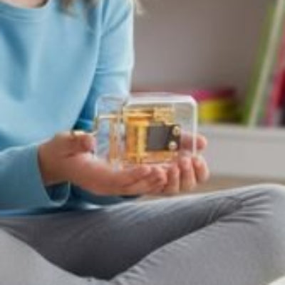 boite a musique transparente pour enfant 