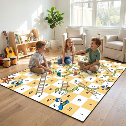 tapis de jeux pour bebe | antidérapant serpents et échelles | Flanelle