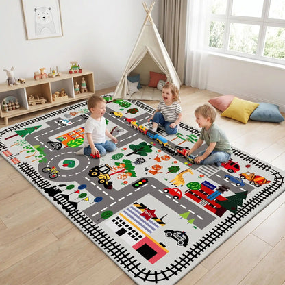tapis de jeux pour bebe | piste voiture | antidérapant