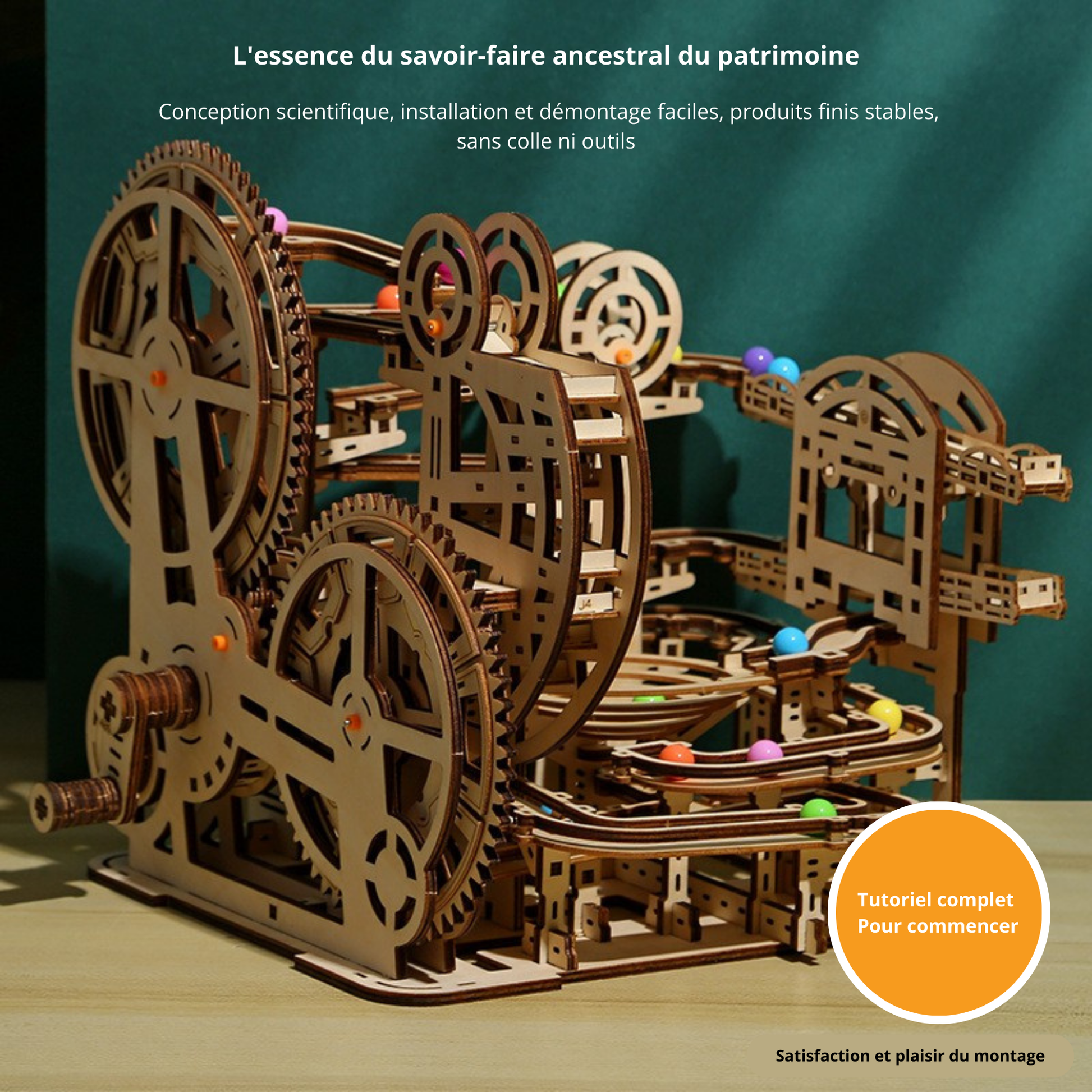 Girouette STEM en bois pour enfants : science, créativité et motricité