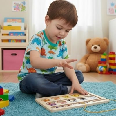 jeu magnetique en bois naturel durable