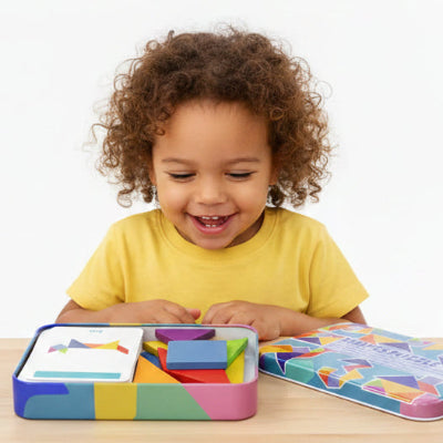 jeu tangram avec boite de rangement compartimentee