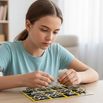 Jeux de Logique en Métal – Partage et Éveil pour Toute la Famille
