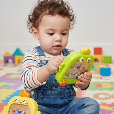 Jouet Bébé Labyrinthe – Design Poussin Adorable et Ludique