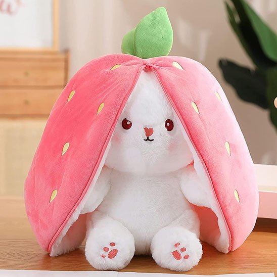 Lapin peluche kawaii : compagnon doux et amusant