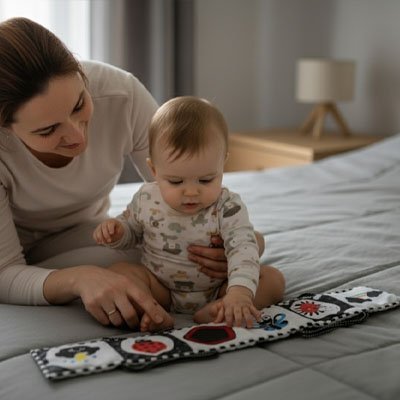 livre tissu interactif pour bebe