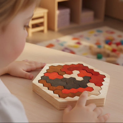 logique puzzle bois developpement intelligence enfant