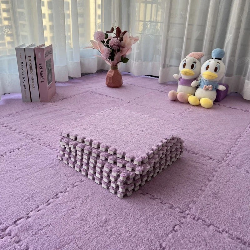 tapis de jeux pour bebe | Sol en mousse peluche emboîtables