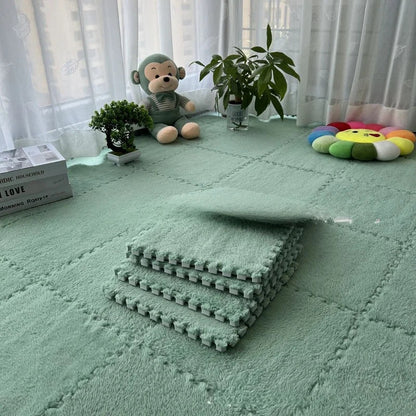 tapis de jeux pour bebe | Sol en mousse peluche emboîtables