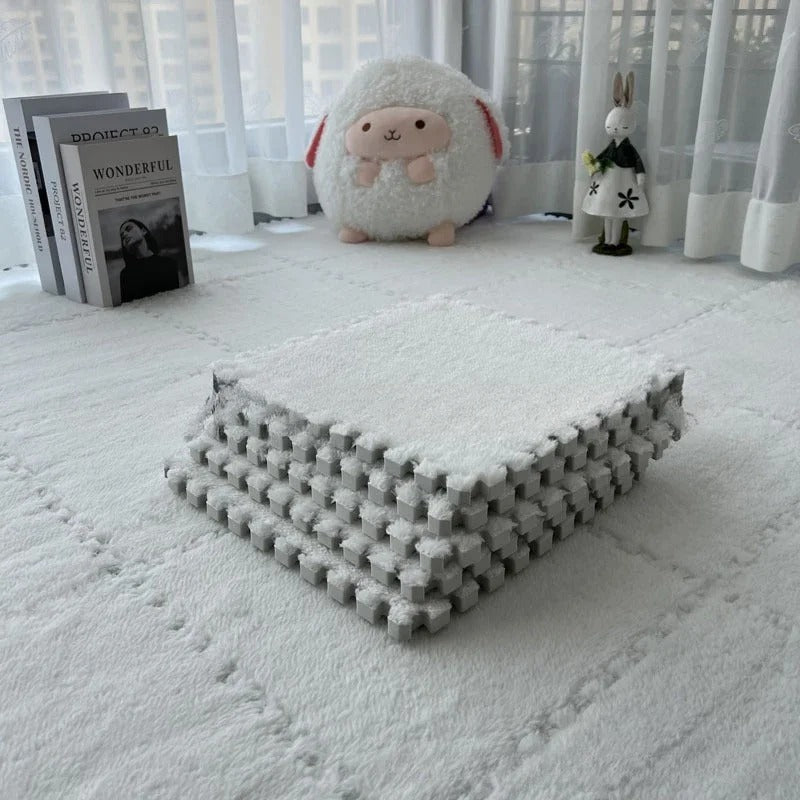 tapis de jeux pour bebe | Sol en mousse peluche emboîtables