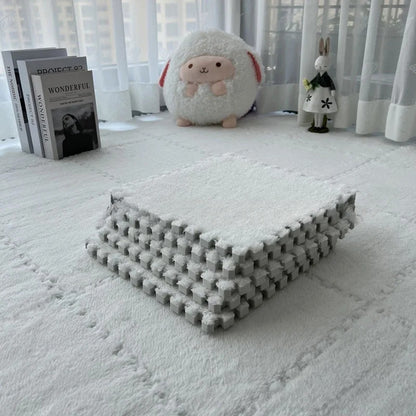 tapis de jeux pour bebe | Sol en mousse peluche emboîtables