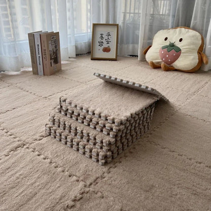 tapis de jeux pour bebe | Sol en mousse peluche emboîtables