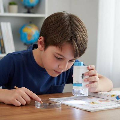 microscope enfant compact et ergonomique