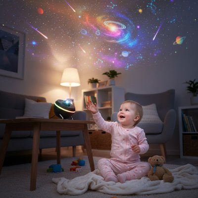 Projecteur Enfant – Veilleuse Galaxie Apaisante pour un Sommeil Serein

