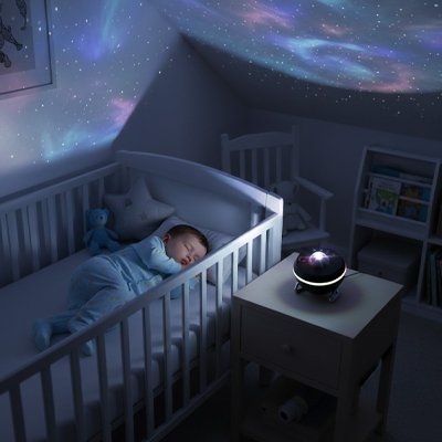 Projecteur Galaxie Enfant – Lumière Rotative Silencieuse et Relaxante