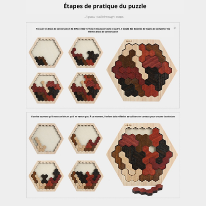 Puzzle en bois pour développer concentration et autonomie