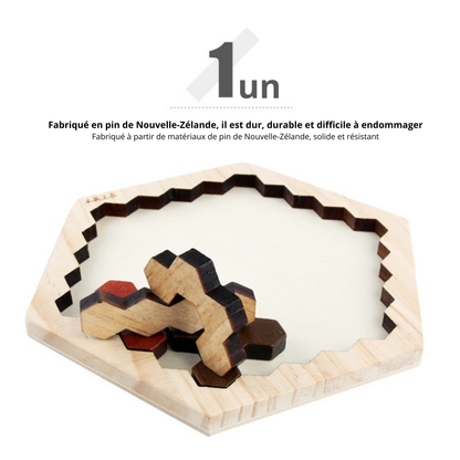 Puzzle en bois pour enfant : motricité fine et réflexion logique