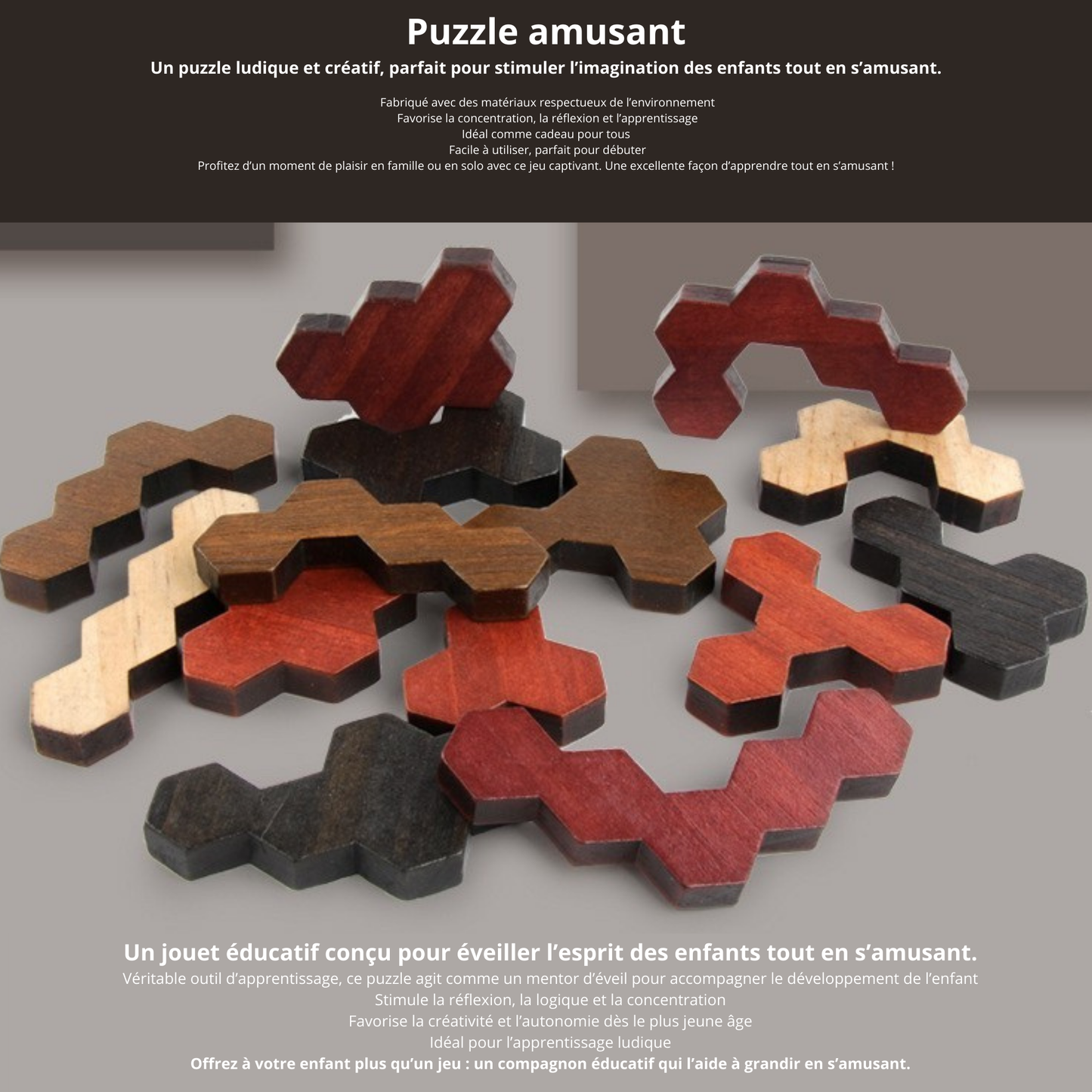 Puzzle en bois Montessori : apprendre en jouant dès le plus jeune âge