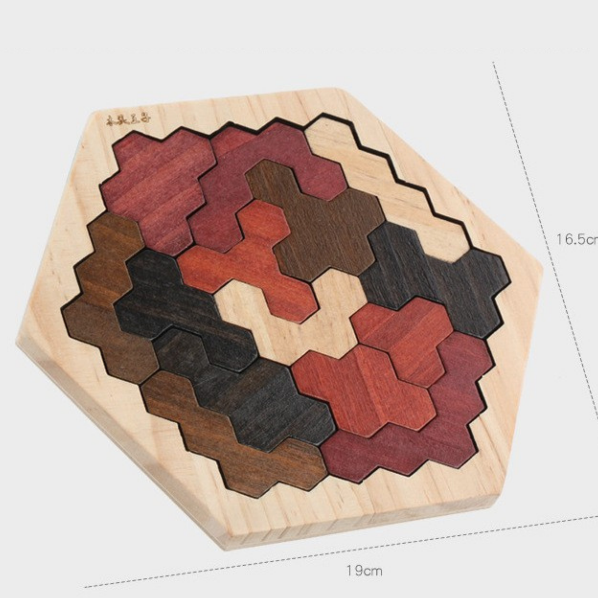 Puzzle éducatif en bois naturel pour enfants dès 3 ans