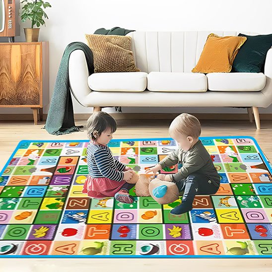 Tapis d’Éveil Bébé – Surface Douce et Sécurisée pour Jouer en Toute Sérénité
