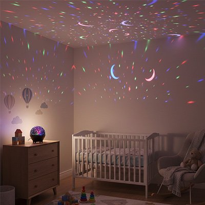 Veilleuse projection 360° : ambiance apaisante pour enfants